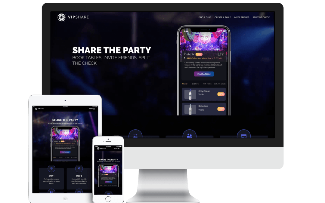 VIP Share App & Landing Page